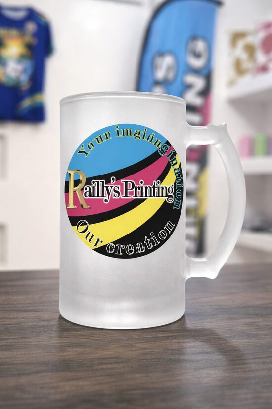 Frosted beer glass 16 oz.